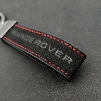 Велурен Range Rover ключодържател с червен конец.